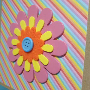 Flower card - Handmade By Natalie