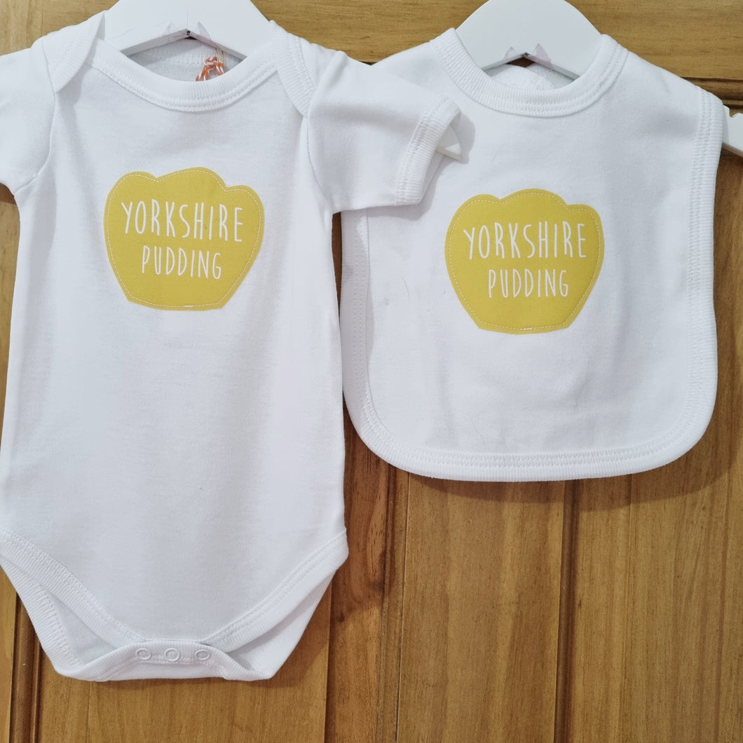 Yorkshire themed new baby gift set - Yorkshire Pudding - Olive Made