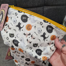 Load image into Gallery viewer, Halloween Characters pouch - Jenna Lee Alldread - make up bag - pencil case
