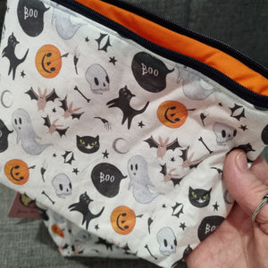 Halloween Characters pouch - Jenna Lee Alldread - make up bag - pencil case