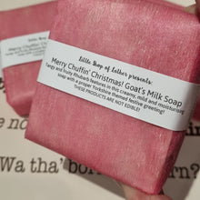Load image into Gallery viewer, Festive Handmade Goat&#39;s Milk Soaps - Little Shop of Lathers - handmade self care treat - Christmas gift ideas
