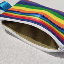 Load image into Gallery viewer, Rainbow Stripe Coin Purse - Dawnys Sewing Room
