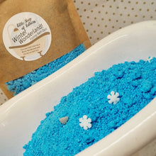 Load image into Gallery viewer, Winter Wonderland Festive Bath Fizz - Little Shop of Lathers - handmade bath treat - Christmas gift ideas
