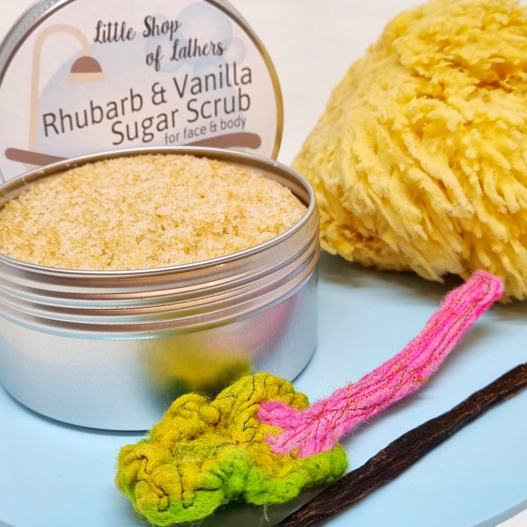 Sugar Scrub - Natural Exfoliator for face and body - Lots of flavours - Little Shop of Lathers