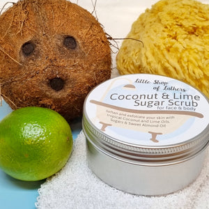 Sugar Scrub - Natural Exfoliator for face and body - Lots of flavours - Little Shop of Lathers