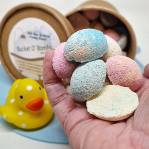 Bucket O Bombs - Mini Bath Bomb mixed tub  - Little Shop of Lathers - Bath treats