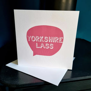 Yorkshire Lass - Yorkshire Sayings Greetings Card - Fred & Bo - Yorkshire Slang