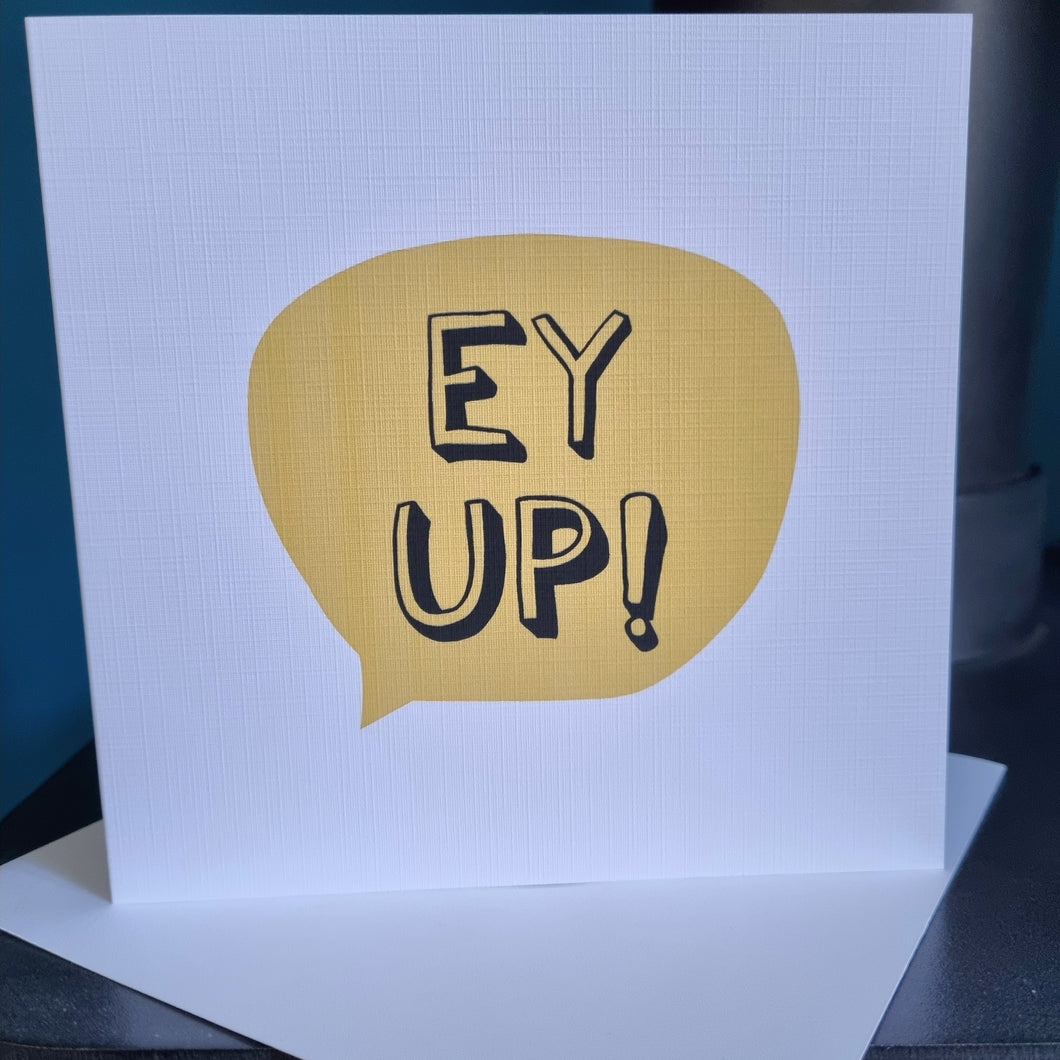 Ey Up - Yorkshire Sayings Greetings Card - Fred & Bo - Yorkshire Slang