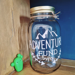 Savings Jar - Adventure Fund - Savings Fund - Large size