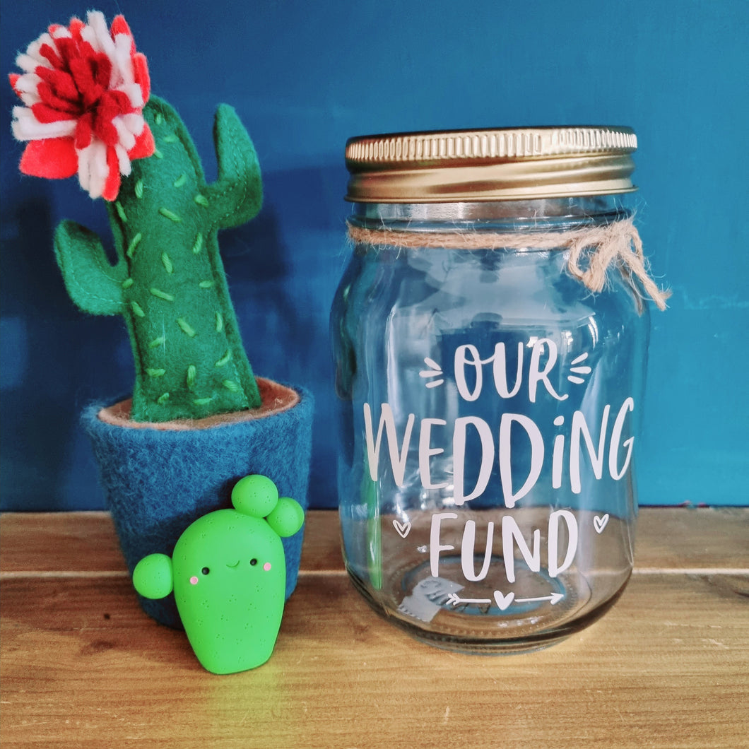 Savings Jar - Our Wedding Fund - Savings Fund - Small size