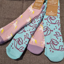 Load image into Gallery viewer, Childrens Welly socks 2 pack - Unicorns and Mermaids - Urban Eccentric
