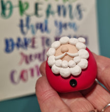 Load image into Gallery viewer, Father Christmas - polymer clay pebble pets - LittleBigNose - Santa
