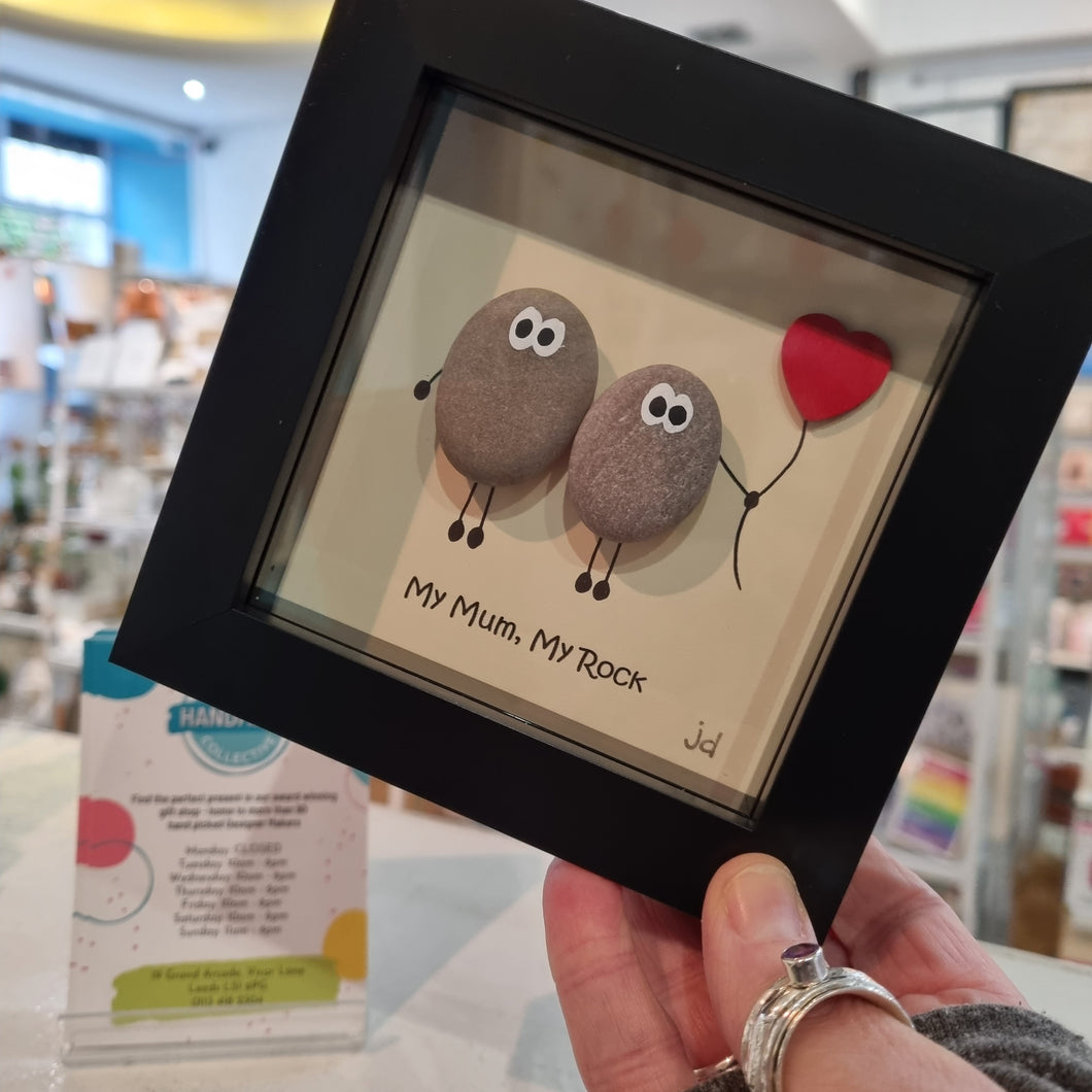 My Mum, My Rock - Pebble Art Frame - Pebbled19 - Mothers Day