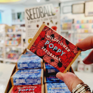 Seedball - Wildflower Seed Box - Cornflower / Poppy / Forget-me-not - A simple way to grow wildflowers from seed!