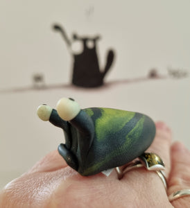 Doug Slug - Polymer Clay Figure - Slug - York Stone Buddies