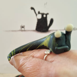 Doug Slug - Polymer Clay Figure - Slug - York Stone Buddies
