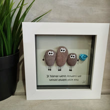 Load image into Gallery viewer, If nanas were flowers we&#39;d always pick you - Nana Pebble Art Frame - Pebbled19
