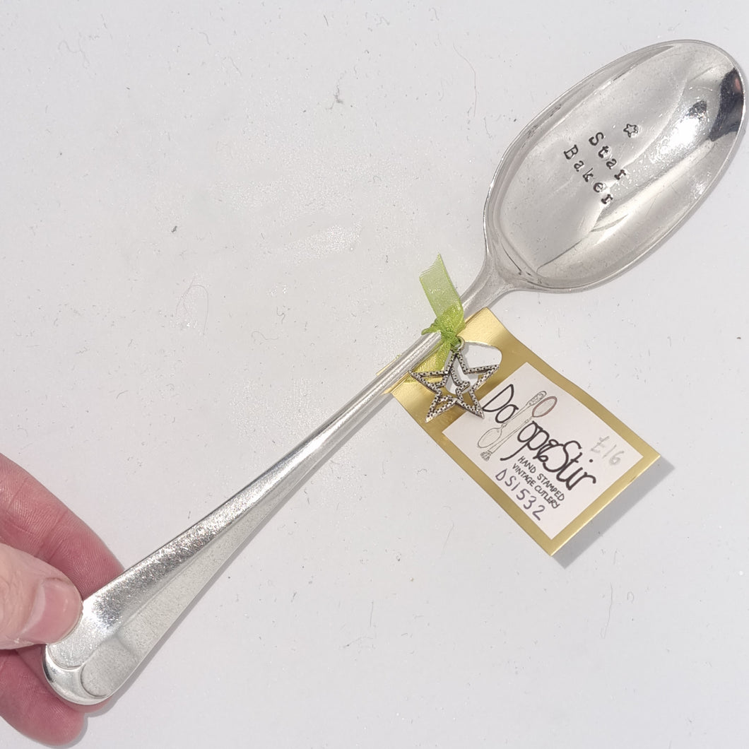 Star Baker - stamped spoon - Dollop and Stir