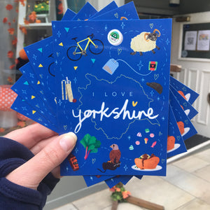 I love Yorkshire Postcard