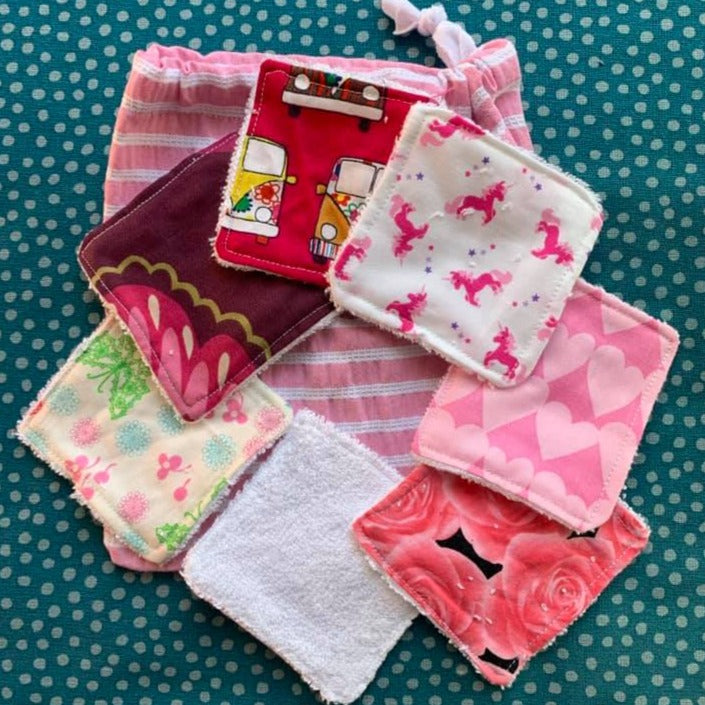 Fabric Facial Wipes - Reusable face pads - Dawny's Sewing Room
