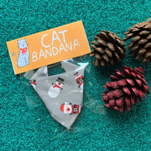 Load image into Gallery viewer, Festive Cat Bandanas - Christmas Cats - Dawny&#39;s Sewing Room
