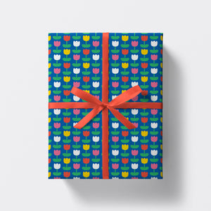 Gift Wrap - Tulips Floral Pattern - Studio Boketto