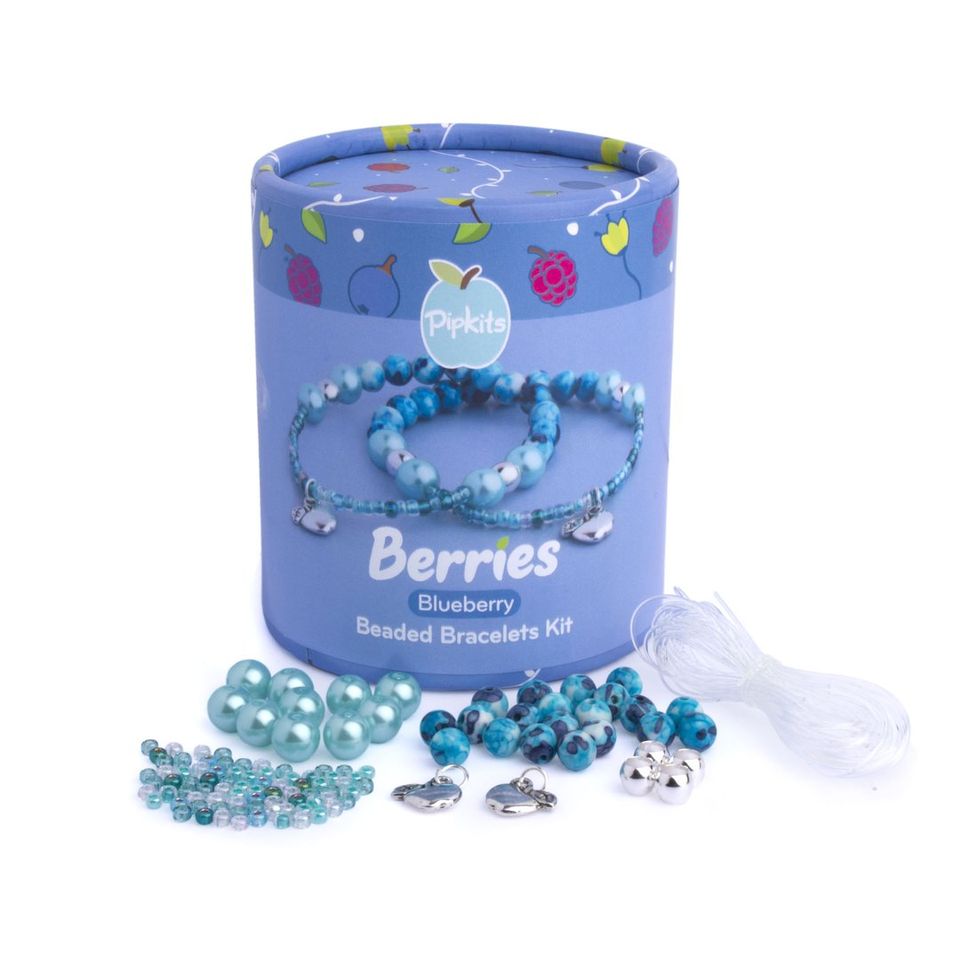 Bluberries - Stretch Bracelets kit - Children's Jewellery Making Kit - Pipkits