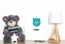 Load image into Gallery viewer, Personalised Character Name Print - Framed A4 print - I Heart Henry - Collection from OHC only
