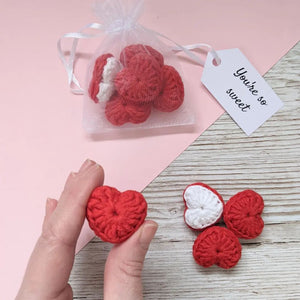 You're So Sweet - Crochet Amigurami Heart Shaped Sweeties - Cute Valentines / Anniversary gift idea - CuddlingaCactus