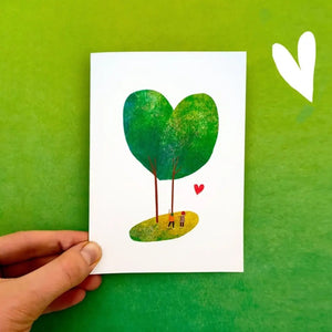 Heart Tree Greetings Card - Illustrator Kate