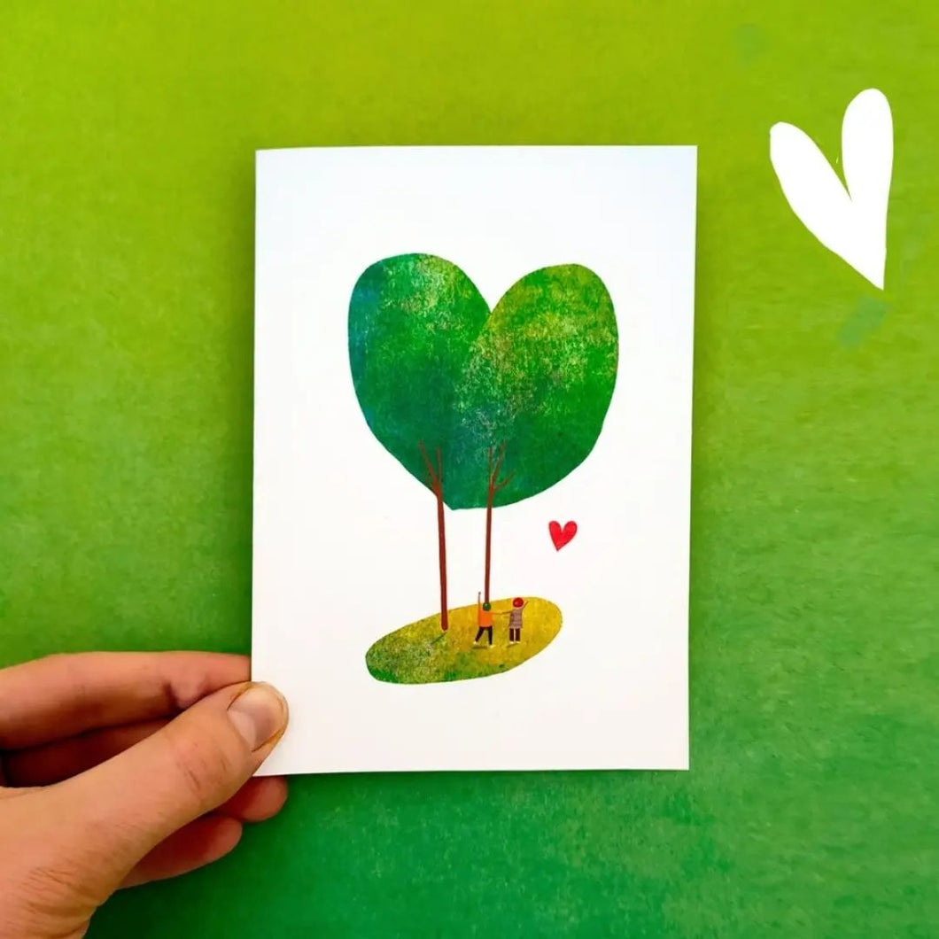 Heart Tree Greetings Card - Illustrator Kate