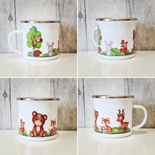Load image into Gallery viewer, Woodland Animals Enamel Mug - The Crafty Little Fox
