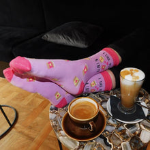 Load image into Gallery viewer, I Like You a Latte - Ladies socks - Urban Eccentric - Pun Socks
