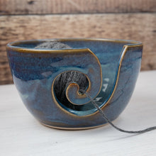 Load image into Gallery viewer, Yarn Bowl - Denim Blue - Thrown In Stone
