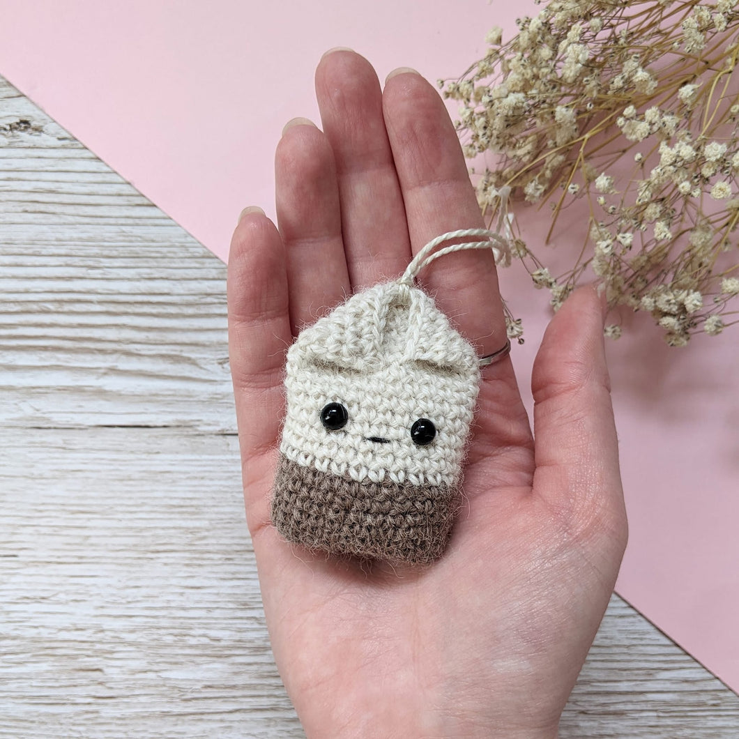 Crochet amigurami Tea Bag - CuddlingaCactus