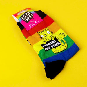 Sweary Cat Socks - Katie Abey - Cat lovers - sarcastic gifts