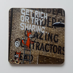 Get rich or try sharing - Camden Town Coaster - RJHeald Photography