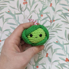 Load image into Gallery viewer, Crochet Amigurumi Brussels Sprout Christmas - Christmas Tree Decoration - CuddlingaCactus
