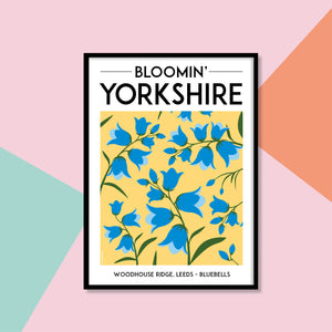 Bloomin' Yorkshire - A4 Print - Woodhouse Ridge Bluebells - JAM Artworks