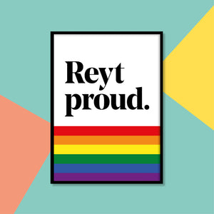 Reyt Proud - A4 Print - Yorkshire - JAM Artworks