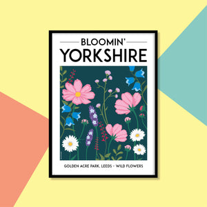 Bloomin' Yorkshire - A4 Print - Golden Acre Park Wild Flowers - JAM Artworks