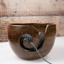 Load image into Gallery viewer, Yarn Bowl - Speckled Brown - Thrown In Stone - Collection Only

