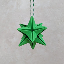 Load image into Gallery viewer, Origami Star Christmas Tree Bauble - Paper decorations - Origami Blooms
