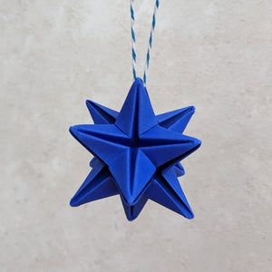 Origami Star Christmas Tree Bauble - Paper decorations - Origami Blooms