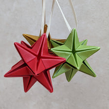 Load image into Gallery viewer, Origami Star Christmas Tree Bauble - Paper decorations - Origami Blooms
