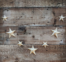 Load image into Gallery viewer, Metallic Origami Star Garland - Paper decorations - Origami Blooms
