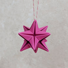 Load image into Gallery viewer, Origami Star Christmas Tree Bauble - Paper decorations - Origami Blooms
