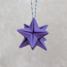 Load image into Gallery viewer, Origami Star Christmas Tree Bauble - Paper decorations - Origami Blooms
