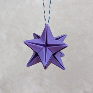 Origami Star Christmas Tree Bauble - Paper decorations - Origami Blooms