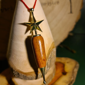 Wooden Christmas Tree Ornament - Wood Turned Star Decoration - What Wood Claire Do?